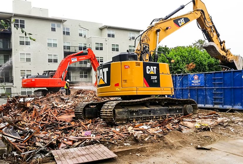 Demolition site work by Ryatt Construction