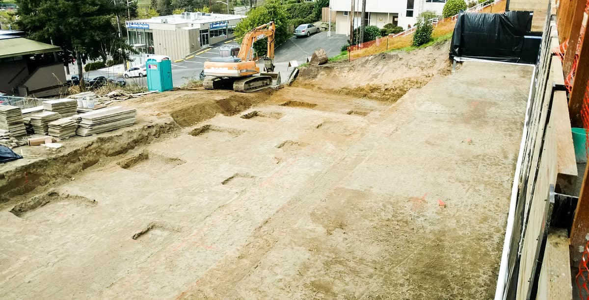 Ryatt Construction excavation site overview