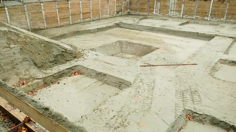 Excavation work in progress