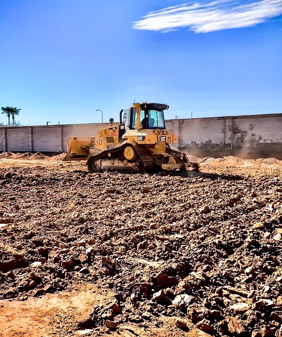 Site grading and land leveling project in Seattle