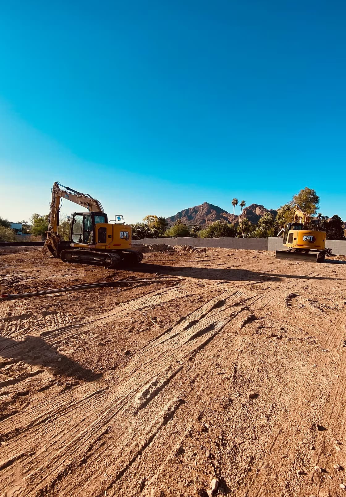 Heavy civil construction equipment and site work