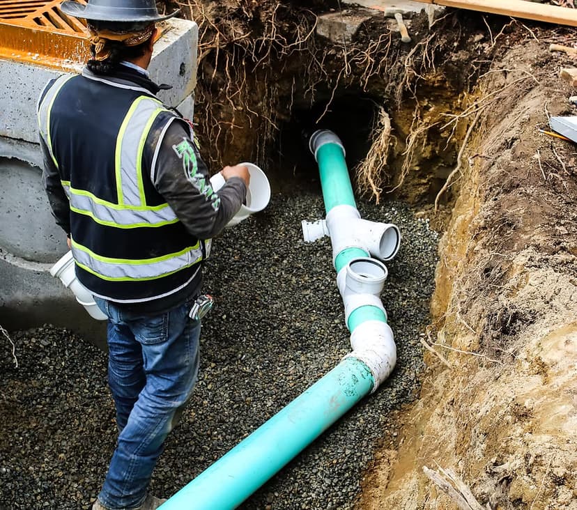 Underground Utilities work in progress