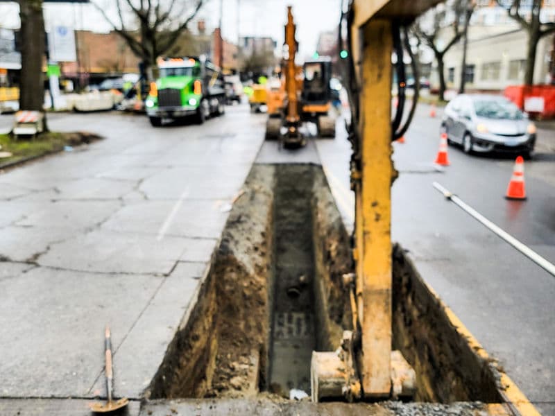 Underground Utilities project by Ryatt Construction